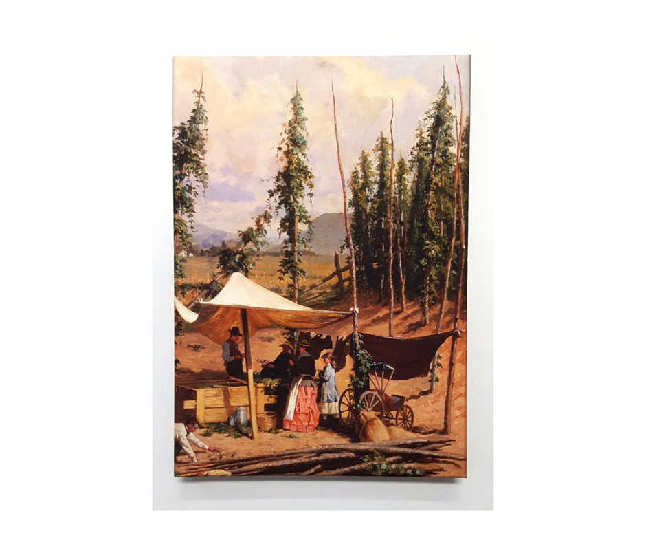 "Harvesting Hops" Hardcover Journal